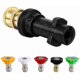 thumbnail image 1 of Pressure Adapter, Pressure Gun Adapter With 1/4' Connect Fitting 5 Pcs Tip, 1 of 5
