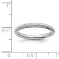 thumbnail image 5 of Sterling Silver Rhodium Cable Ring, 5 of 5