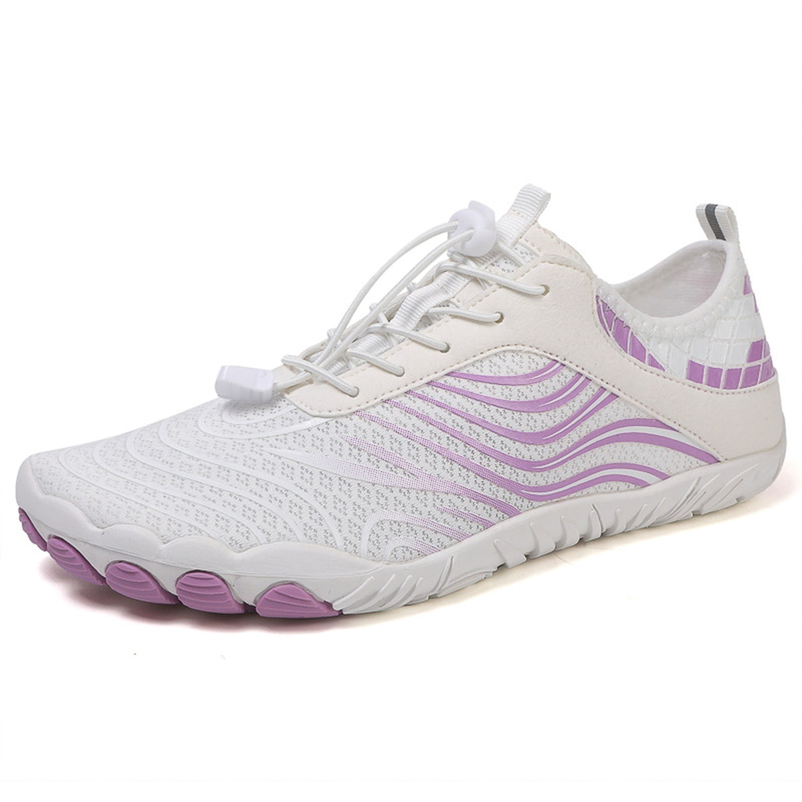 Win s Way Women's Barefoot Water Shoes, Minimalist Toe Sock Mesh Sneakers for Hiking & Fitness