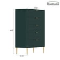thumbnail image 2 of Boyel Living 5 Drawer Dresser Storage Cabinet, Chest of Drawer, Green Accent Dresser for Living Room, Bedroom, 2 of 10