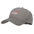 thumbnail image 2 of NASA Logo Symbol Heat Transfer Solid Cotton Twill Pro Style Cap - Grey OSFM, 2 of 5