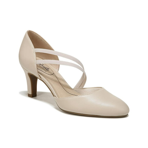 LifeStride Womens Grace Faux Leather Embossed Pumps