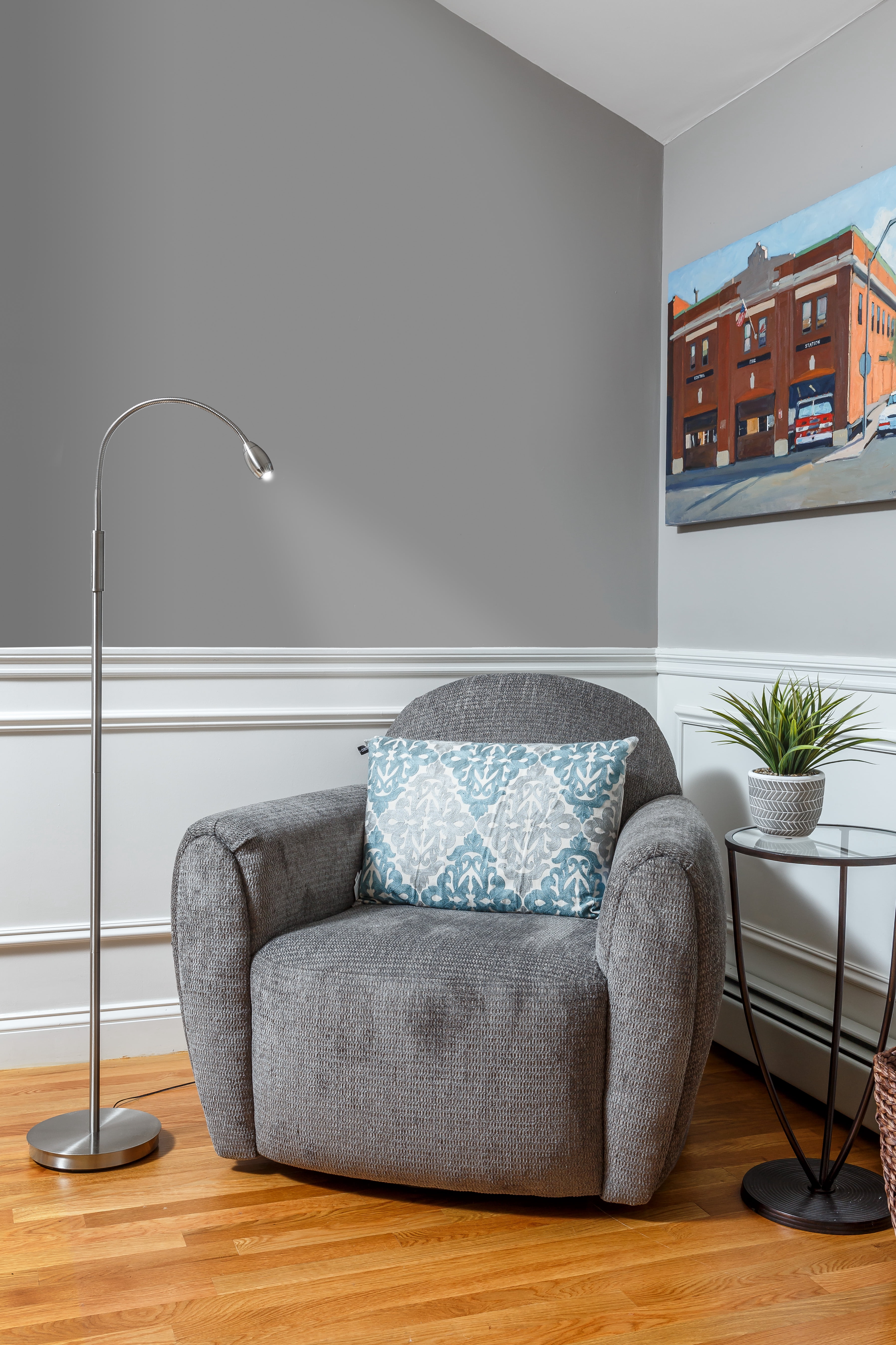 daylight24 Adjustable Beam High Output LED Floor Lamp, Blackend Bronze