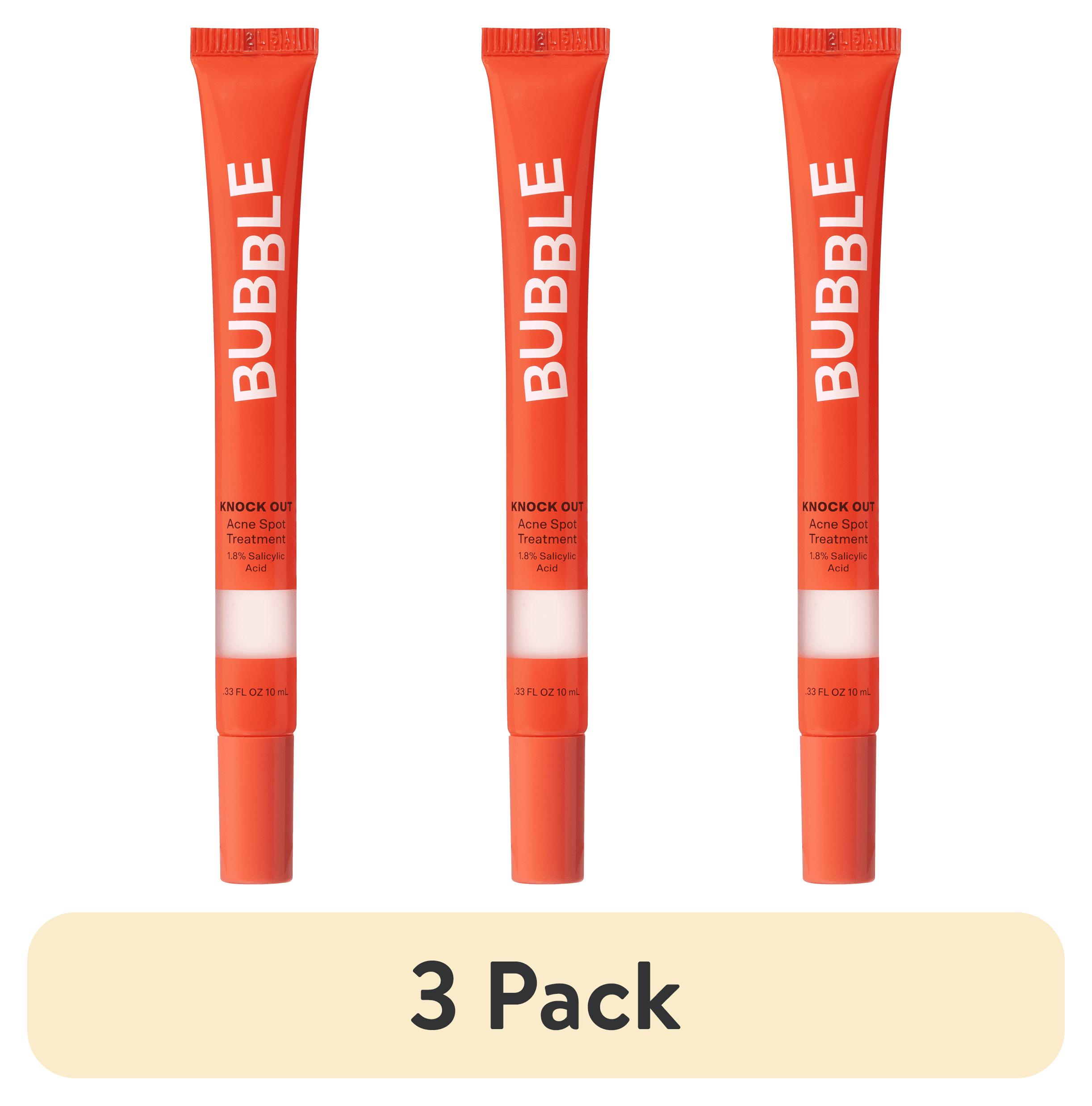 (3 pack) Bubble Skincare Knock Out Spot Treatment for Acne with Salicylic Acid, 10mL
