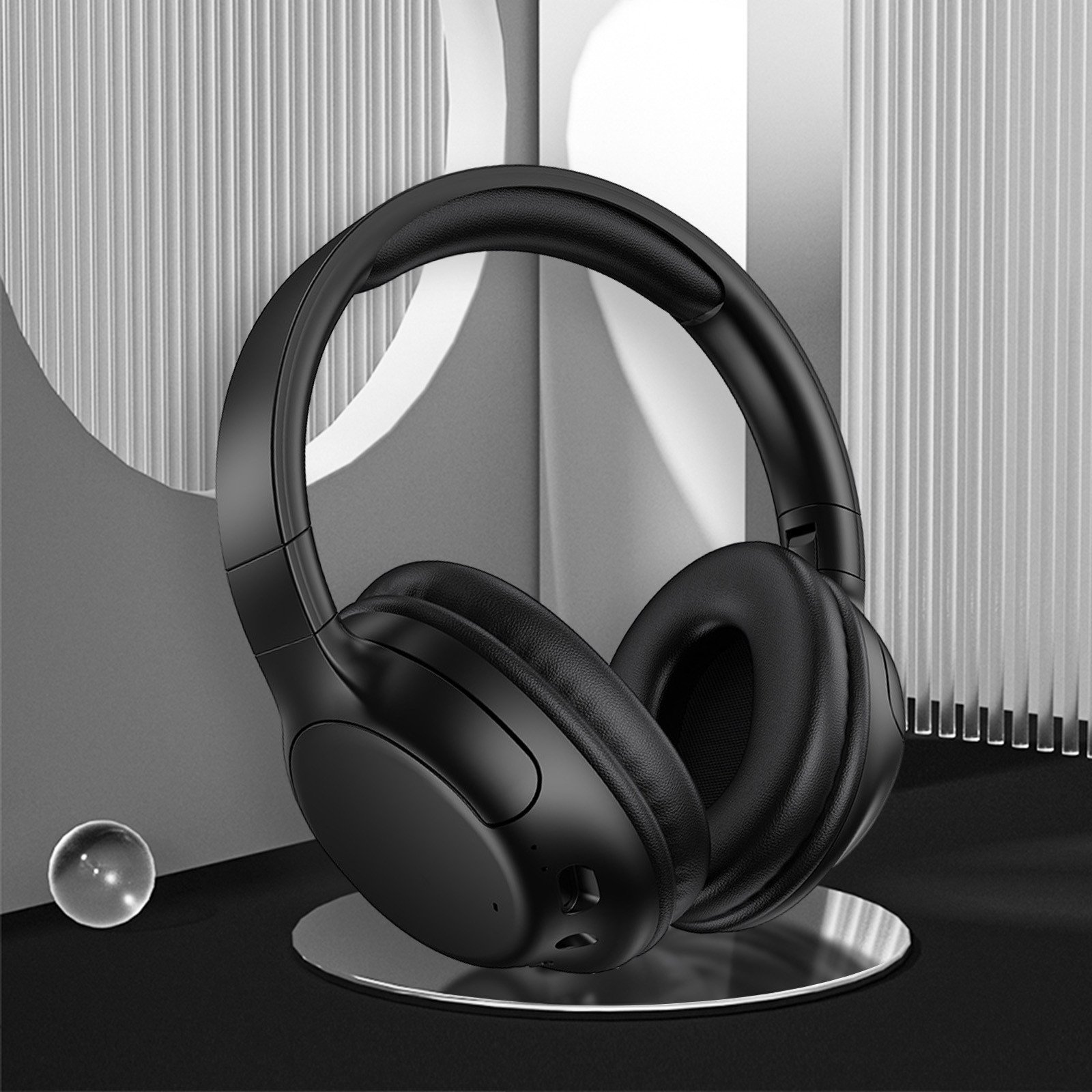 Wireless Foldable Bluetooth 5.3 Headphones with Subwoofer, 40mm HD