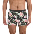 thumbnail image 2 of Goofa Rose Flowers Printed Men's Boxer Briefs Underwear, Moisture-Wicking Underwear, Trunk,Soft and Breathable Cotton Underwear-Small, 2 of 9