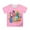 Pink, variant on Tiijoy Toddler Girls Back To School T-Shirt Letter Print Short Sleeve Round Neck T Shirt