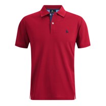 SPEEDRUN Men's Sports Polo Shirts for Golf Short Sleeve Classic Solid Color for Casual and Business Wear