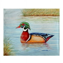 Betsy Drake BK652 Male Wood Duck Fleece Throw