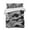 Gray,Black,Charcoal, variant on Quilts King Size Bedding Set, Black Crow Birds Lightweight Quilted Comforter, Abstract Spooky Grey Sky Wings Soft Reversible Bedspread Coverlet with Pillow Covers for All Season, 96" x 106"