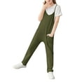 thumbnail image 5 of Sherrylily Girls Casual Sleeveless Spaghetti Strap Jumpsuit Loose Fit Romper Long Pants with Pockets, 5 of 5