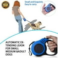 thumbnail image 5 of 5m Retractable Dog Leash, Pet Walking Leash With Anti-slip Handle, Strong Nylon Tape, One-handed One Button Lock & Release, Suitable For Small Medium Dog Cat, 5 of 10