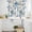 Blue, variant on Blue Gray Ombre Kitchen Curtains Sets for Windows 24 Inch Length, Vintage Abstract Art Oil Painting Rod Pocket Window Treatments Tier Curtains and Valances Set for Bedroom/Bathroom