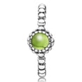 thumbnail image 1 of PANDORA Anneau de Fleurs d'Anniversaire - Août - Péridot, 1 of 1