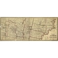 thumbnail image 2 of Vintage Maps 14x8 Black Modern Framed Museum Art Print Titled - Memphis and Little Rock Railroad Company 1878, 2 of 4