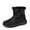 A Black, variant on Women Thermal Insulated Winter Boots For With Comfortable Traction Outsole And Warm For Outdoor Walking In Cold Weather Conditions Black 36