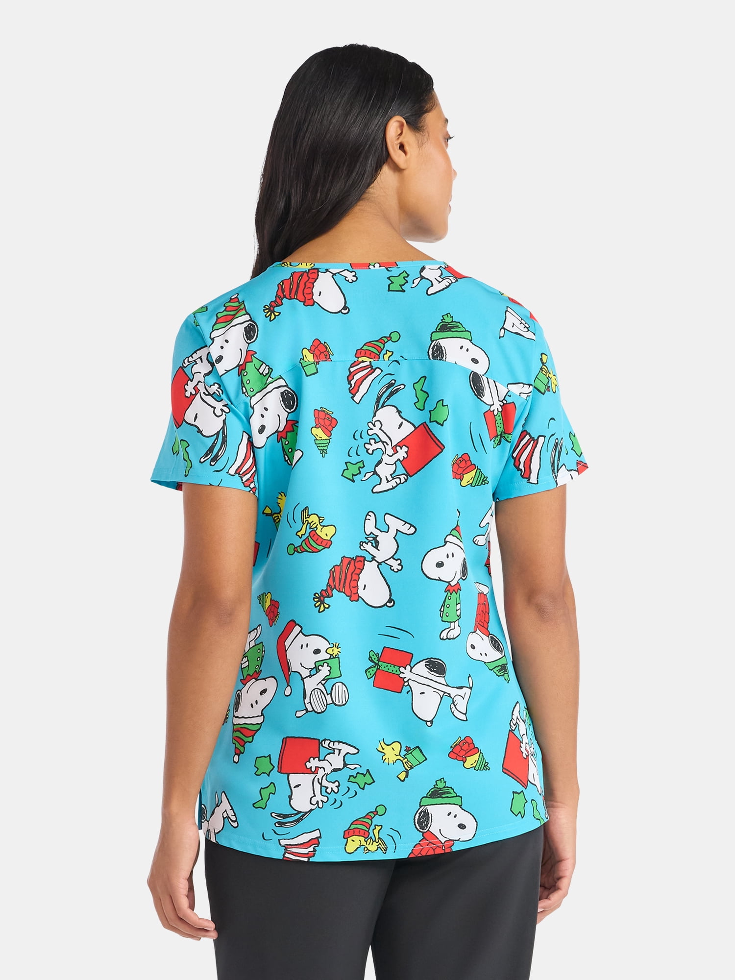 Peanuts Women's Scrub Top, Sizes S-3XL