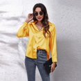 thumbnail image 1 of Blusa holgada De satén para Mujer, camisa elegante De seda, manga larga, ropa De calle para primavera y otoño, 1 of 4