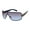 Gunmetal & Blue, variant on Men's R1527 Shield UV400 Protective Rectangular Fashion Sunglasses, 142mm