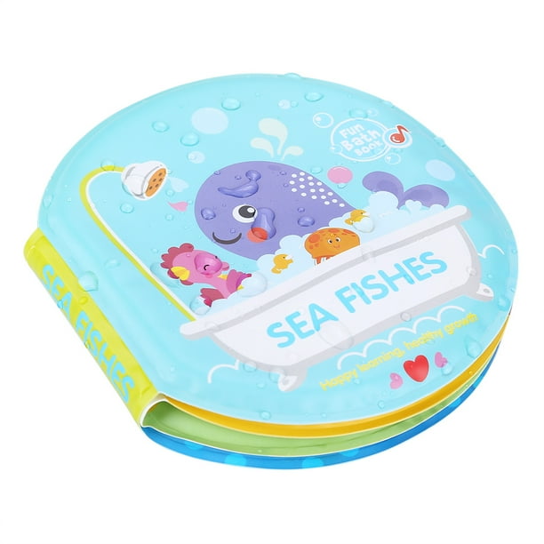 Juguetes para Bebés de Educación Tempana, Libro de Baño Infantil, Juguete de Ducha A Prueba de Desgarros Con Sonidos para el Desarrollo de la Inteligencia