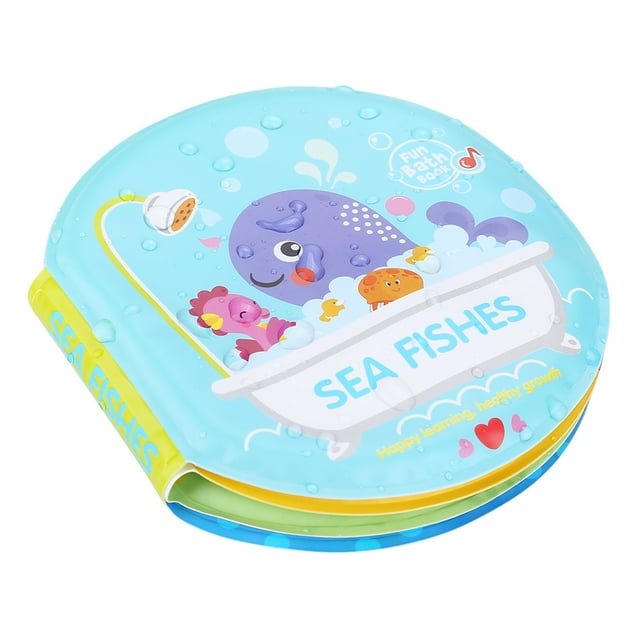 Juguetes para Bebés de Educación Tempana, Libro de Baño Infantil, Juguete de Ducha A Prueba de Desgarros Con Sonidos para el Desarrollo de la Inteligencia