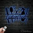 thumbnail image 3 of Handmadetneonsign Personalized Hair Stylist Salon Metal Wall Art LED Light - Custom Barber Shop Sign, 3 of 5