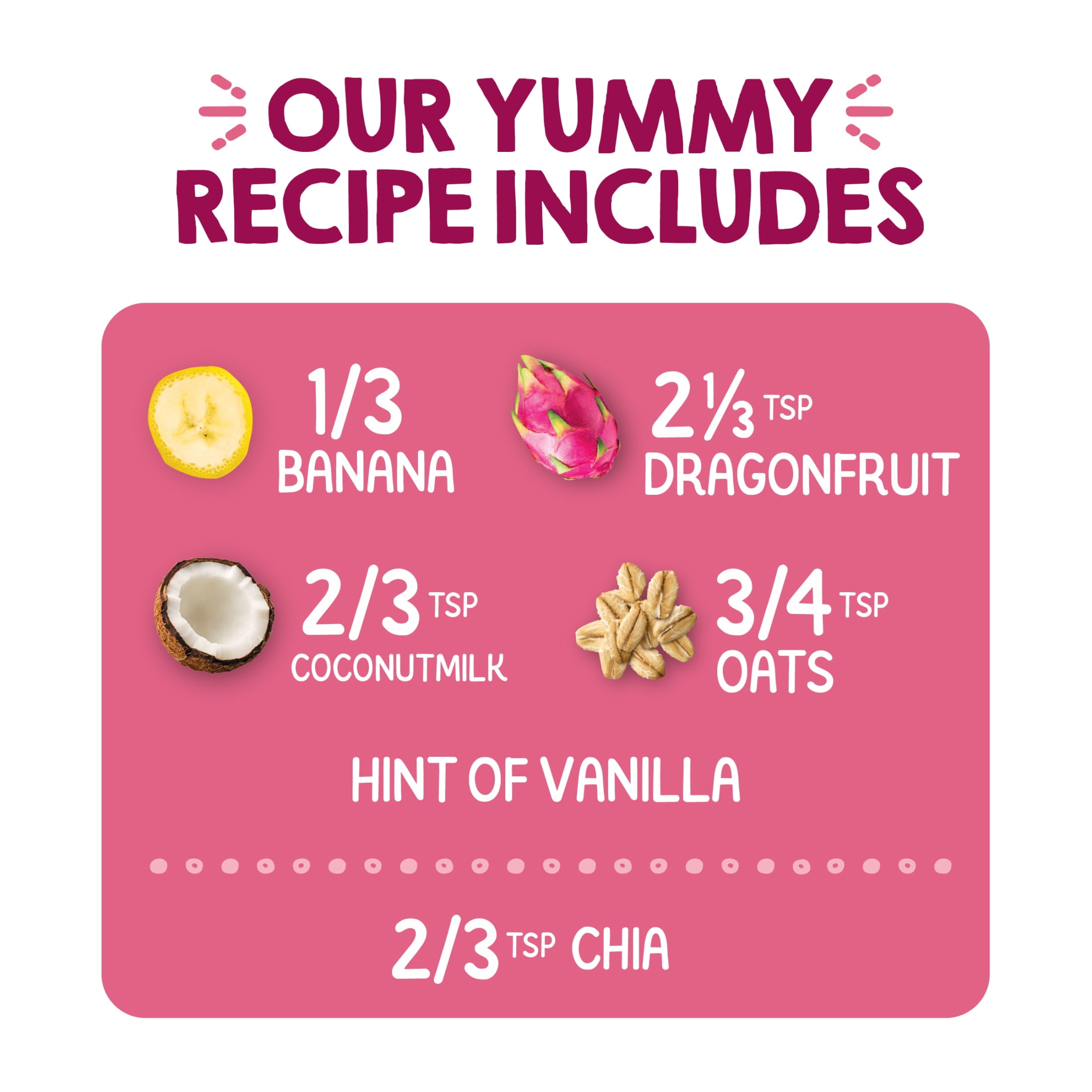 Happy Tot, Stage 4 Baby Food, Bananas & Dragonfruit, 4 oz. Pouch