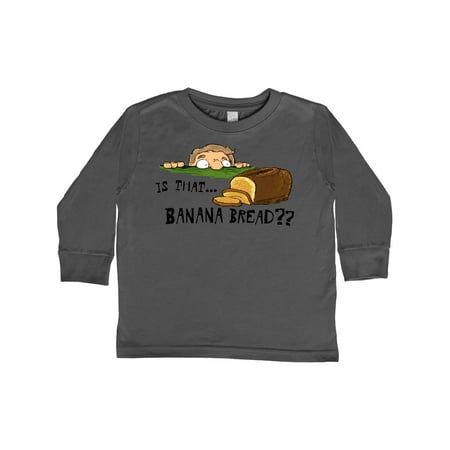 

Inktastic Is That Banana Bread Gift Toddler Boy or Toddler Girl Long Sleeve T-Shirt