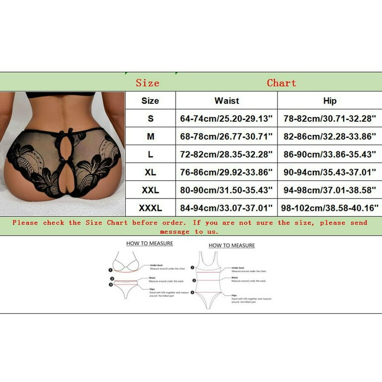 PMUYBHF Women Underwear Seamless Plus Size Panties for Womens Bow Cut Out  Lace Pattern Lace up Panty Hollow Out Underwear Panty Seamless Lingerie