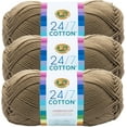 thumbnail image 4 of Lion Brand 24/7 Cotton Taupe Cotton Yarn, 4 of 5