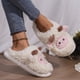 thumbnail image 4 of Zapatillas de oveja de felpa, zapatillas de animales de dibujos animados, preciosas diapositivas de felpa para el hogar interior, 4 of 8