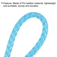 thumbnail image 4 of Uxcell Keyring Woven Lanyard Straps Braided Leather Keychain, Sky Blue 3 Pack, 4 of 5