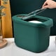 thumbnail image 3 of Advancent Contenedor de almacenamiento de arroz ABS, resistente a impactos, resistente a desgarros, cubo de almacenamiento con tapa a prueba de Almacenamiento y organización del hogar Naranja 5 kilos, 3 of 6
