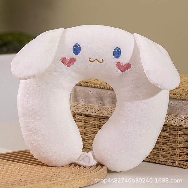 Almohada en forma de U de la serie Kawaii Sanrios, almohada de protección para el cuello, almohada hipnótica para siesta de oficina portátil esencial de viaje