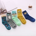 thumbnail image 2 of LOFIR Cute Womens Fuzzy Socks, Cozy Winter Warm Fluffy Animal Pattern Novelty Ankle Socks for Women, 5 Pairs, 2 of 8