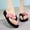 Pink, variant on Dvkptbk Slippers for Women Summer Fashion Women's Flower Clip Toe Flip Flops Non-Slip Wedges Beach Slippers Shoes for Women