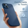 thumbnail image 6 of JETech Ultra Slim (0.35mm Thin) Case for iPhone 14 Plus 6.7-Inch, Camera Lens Cover Full Protection, Lightweight Matte Finish PP Hard Minimalist Case, Support Wireless Charging (Blue), 6 of 6