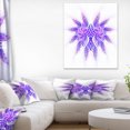 thumbnail image 1 of Bright Purple Unique Fractal Flower - Large Abstract Canvas Artwork, 1 of 3