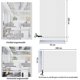 thumbnail image 2 of Window film opaque privacy film window window film self-adhesive anti-UV (45 x 300 cm, Frosted Stripe), 2 of 5