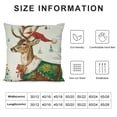 thumbnail image 5 of SHANXI Christmas Throw Pillow Covers Decorative Pillows for Couch Sofa Winter Holiday Decor 12x12in, 5 of 5