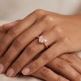 thumbnail image 5 of Rosec Jewels Lab Grown Pink Diamond Promise Ring IGI Certified - Bezel Set Diamond Ring - 1 Ct - E-VS1 Grade - Gift for Special Occasions, 14K Rose Gold, US 5.00, 5 of 8