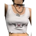 thumbnail image 2 of goowrom Hauts Courts Sans Manches pour Femmes, Veste Tricotée Imprimée avec Broderie, 2 of 6