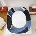 thumbnail image 5 of Manfei Modern Minimalst Bed Sheets for Adult, Circle Stripes Ombre King Sheets, Abstract Geometric Sheet Set, Luxury Bedroom Decor, 4 Pieces, 5 of 7