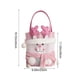 thumbnail image 3 of Bolsa de Regalo de Navidad | Embalaje de regalo y caramelo de Navidad de mano | Saco de Navidad de poliéster reutilizable | Diseño de oso de muñeco de nieve de Santa | Rosa | 16,5 x 9,06 pulgadas, 3 of 6