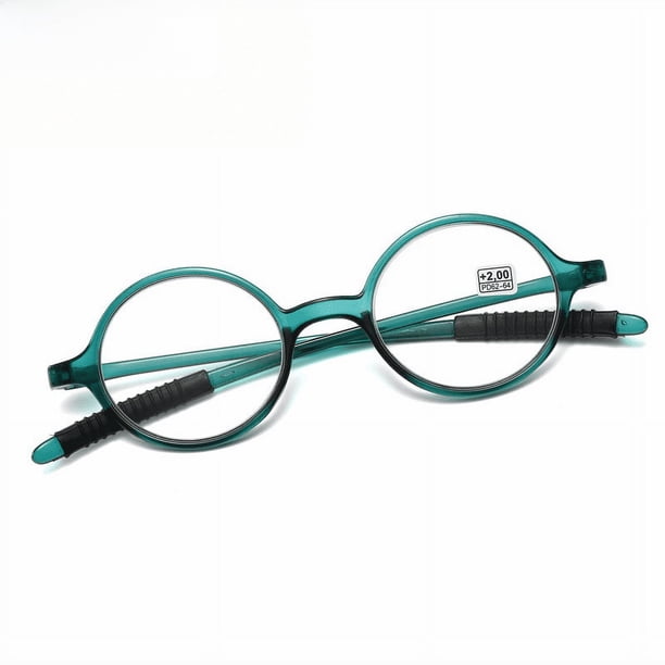 Gafas de lectura retro de montura completa, redondas, blancas, pequeñas, estilo literario fresco, espejo Prince