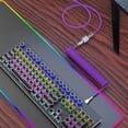 thumbnail image 3 of Xihbxyly Productos Fabricados Únicamente En Ee. Uu. Cable de Teclado Mecánico En Espiral, Conector Usb Tipo C de Aviación, Cable de Resorte, Accesorio de Decoración para Enchufe de Computadora de Esc, 3 of 3