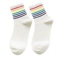 thumbnail image 1 of WEAIXIMIUNG Soccer Grip Socks Winter Fashion Warm Unisex Chrismas Striped Rainbow, 1 of 1