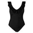 thumbnail image 7 of Hilor Women's One Piece Swimsuits Ruffled Swimwear Shirred Monokini Bathing Suit, 7 of 7
