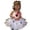 Dress535 Blanc, variante sur oqasdz Robes pour Filles Thème Chiot Tacheté Robe de Fête pour Performances sur Scène Design Élégant Ajustement Confortable pour Tout-Petits et Enfants