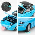 thumbnail image 4 of CHUNYAN 1/32 Mazda Miata MX-5 Alloy Model Car, Toy Car with Pullback, Removable Top, Blinking Lights, Toy Car with Sound and Bright Lights, Collectible Grade Gift for Kids (Red), 4 of 7